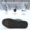 imagemysoft Womens Winter Boots Water Resistant Insulated Warm Snow Booties MidCalf Shoes for OutdoorGrey