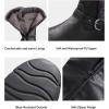 imagemysoft Womens Winter Knee High Boots Faux Fur Lined Zipper Tall Flat BootsGrey