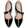 imagemysoft Womens Pointed Toe Low Stiletto Heel Dress Pumps Shoes  Available in Wide SizesBlackpatent