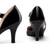 imagemysoft Womens Pointed Toe Low Stiletto Heel Dress Pumps Shoes  Available in Wide SizesBlackpatent