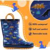imagemysoft boys Rain BootsBlue Dinosaurs