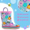 imagemysoft boys Rain BootsColorful Flower
