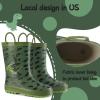 imagemysoft boys Rain BootsGreen Dinosaur
