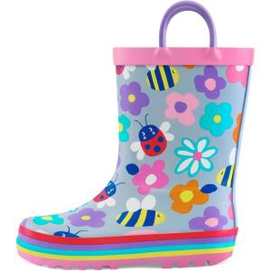 imagemysoft boys Rain BootsColorful Flower