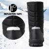 imagemysoft Mens Winter Snow Boots Waterproof Insulated MidCalf Hiking Boot Fur Lined Warm Outdoor Tall Shoes Lightweight