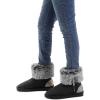 imagemysoft Womens Winter Boots with Fur Lined Classic Warm Soft Ankle Slip On Snow BootsBlack