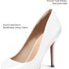 imagemysoft Womens High Heels Pumps Closed Pointed Toe Stiletto 4IN Heels Dress Wedding ShoesWhite Patent