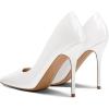 imagemysoft Womens High Heels Pumps Closed Pointed Toe Stiletto 4IN Heels Dress Wedding ShoesWhite Patent