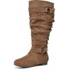 imagemysoft Womens Wide CalfExtra Wide Calf Knee High Boots Slouchy Flat Tall Boots with Side Zipper