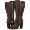 imagemysoft Womens Extra Wide Calf Knee High Boots Chunky Block Heel Round Toe Wide Width Tall Boots Side Zipper