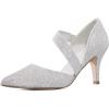 image:imagemysoft Womens Pumps Pointed Toe 3 inch Dress Shoes SilverGlitter