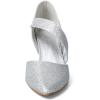 image:imagemysoft Womens Pumps Pointed Toe 3 inch Dress Shoes SilverGlitter