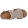 image:imagemysoft Walking Sandals for Women  Comfortable Wedge Sandals with Arch Support  Breathable Knit Open Toe Summer Shoes  Lightweight Non Slip Beach Sandals with Adjustable Hook and Loop StrapTaupe