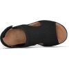 image:imagemysoft Walking Sandals for Women  Comfortable Wedge Sandals with Arch Support  Breathable Knit Open Toe Summer Shoes  Lightweight Non Slip Beach Sandals with Adjustable Hook and Loop StrapBlack