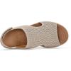 image:imagemysoft Walking Sandals for Women  Comfortable Wedge Sandals with Arch Support  Breathable Knit Open Toe Summer Shoes  Lightweight Non Slip Beach Sandals with Adjustable Hook and Loop StrapBeige