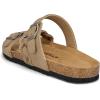 image:imagemysoft Womens Braided Cork Sandals Flat Adjustable Buckle Slides SlipOn Summer ShoesBeige