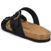 image:imagemysoft Womens Braided Cork Sandals Flat Adjustable Buckle Slides SlipOn Summer ShoesBlack