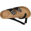 image:imagemysoft Womens Cork Footbed Sandals Double Adjustable Buckle Slide Sandals Slip On Walking Summer ShoesBlack Nubuck