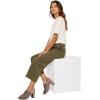 image:imagemysoft Womens Knit Chunky Block High Heels Elastic Slingback Open Toe 3 Inch Heeled SandalsTaupe
