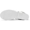 image:imagemysoft Womens Low Wedge Sandals Comfortable Open Toe Casual Espadrilles Elastic Ankle Strap Slip on Summer Walking ShoesWhite