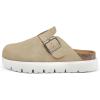 image:imagemysoft Womens Platform Clogs Cork Footbed Mules 17 Inch Lightweight Sole with Arch Support Footbed Closed Toe Slip On Potato ShoesBeige