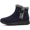 image:imagemysoft Womens Winter Snow Boots Side Zipper Warm Ankle Booties Slip on Shoes Indoor Outdoor