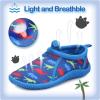 image:imagemysoft Kids Beach Water Shoes NonSlip Quick Dry Barefoot Swim Shoes Aqua Socks for Boys and Girls Toddler Little Big KidDinosaurs