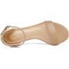image:imagemysoft Womens Chunky Low Heels Open Toe Block Heeled Dress Ankle Strap Pump Wedding SandalsTan Pu