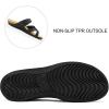 image:imagemysoft Womens Slide Sandals Adjustable Orthopedic Flip Flops Arch Support Comfortable Walking Summer ShoesBlack Glitter
