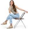 image:imagemysoft Womens Wedge Sandals Low Heel Comfortable Closed Toe Espadrilles Slipon Elastic Ankle Strap Walking Shoes