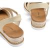 image:imagemysoft Womens Wedge Sandals Low Heel Comfortable Closed Toe Espadrilles Slipon Elastic Ankle Strap Walking Shoes