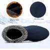 image:imagemysoft Womens Winter Snow Boots Side Zipper Warm Ankle Booties Slip on Shoes Indoor Outdoor