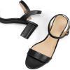 image:imagemysoft Women Chunky SandalsBlack Pu