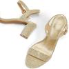 image:imagemysoft Women Chunky SandalsGold Glitter