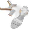 image:imagemysoft Women Chunky SandalsSilver Glitter