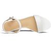 image:imagemysoft Women Chunky SandalsWhite Pu