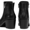 image:imagemysoft Womens Ankle Boots With Side ZipperBlack