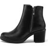 image:imagemysoft Womens Ankle Boots With Side ZipperBlack