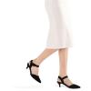 image:imagemysoft Womens Kitten Heels Pumps 2 Inch Low Heel Closed Toe Dress Shoes for Wedding Party Office Comfort Fit Medium Wide WidthBlack Nubuck