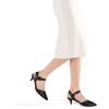 image:imagemysoft Womens Kitten Heels Pumps 2 Inch Low Heel Closed Toe Dress Shoes for Wedding Party Office Comfort Fit Medium Wide WidthBlack Pu