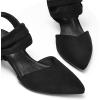 image:imagemysoft Womens Kitten Heels Pumps 2 Inch Low Heel Closed Toe Dress Shoes for Wedding Party Office Comfort Fit Medium Wide WidthBlack Slip on