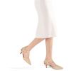 image:imagemysoft Womens Kitten Heels Pumps 2 Inch Low Heel Closed Toe Dress Shoes for Wedding Party Office Comfort Fit Medium Wide WidthNude Nubuck