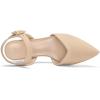 image:imagemysoft Womens Kitten Heels Pumps 2 Inch Low Heel Closed Toe Dress Shoes for Wedding Party Office Comfort Fit Medium Wide WidthNude Nubuck