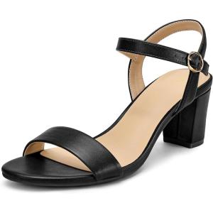 image:imagemysoft Women Chunky SandalsBlack Pu