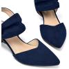 image:imagemysoft Womens Kitten Heels Pumps 2 Inch Low Heel Closed Toe Dress Shoes for Wedding Party Office Comfort Fit Medium Wide WidthNavy Slip on