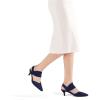 image:imagemysoft Womens Kitten Heels Pumps 2 Inch Low Heel Closed Toe Dress Shoes for Wedding Party Office Comfort Fit Medium Wide WidthNavy Slip on