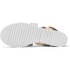 image:imagemysoft Womens Wedge Sandals Casual Low Heel Comfortable Walking Espadrilles Elastic Strap Slip on ShoesBeige Fabric