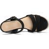 image:imagemysoft Womens Espadrilles Open Toe Wedge Sandals Ankle Strap Summer Dressy ShoesBlack