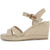 image:imagemysoft Womens Espadrilles Open Toe Wedge Sandals Ankle Strap Summer Dressy ShoesLinen