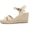 image:imagemysoft Womens Espadrilles Open Toe Wedge Sandals Ankle Strap Summer Dressy ShoesNatural